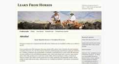 Desktop Screenshot of learnfromhorses.eu
