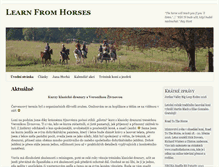 Tablet Screenshot of learnfromhorses.eu
